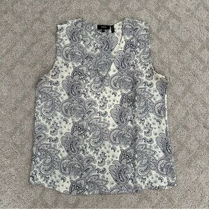 Theory Paisley Silk Shell